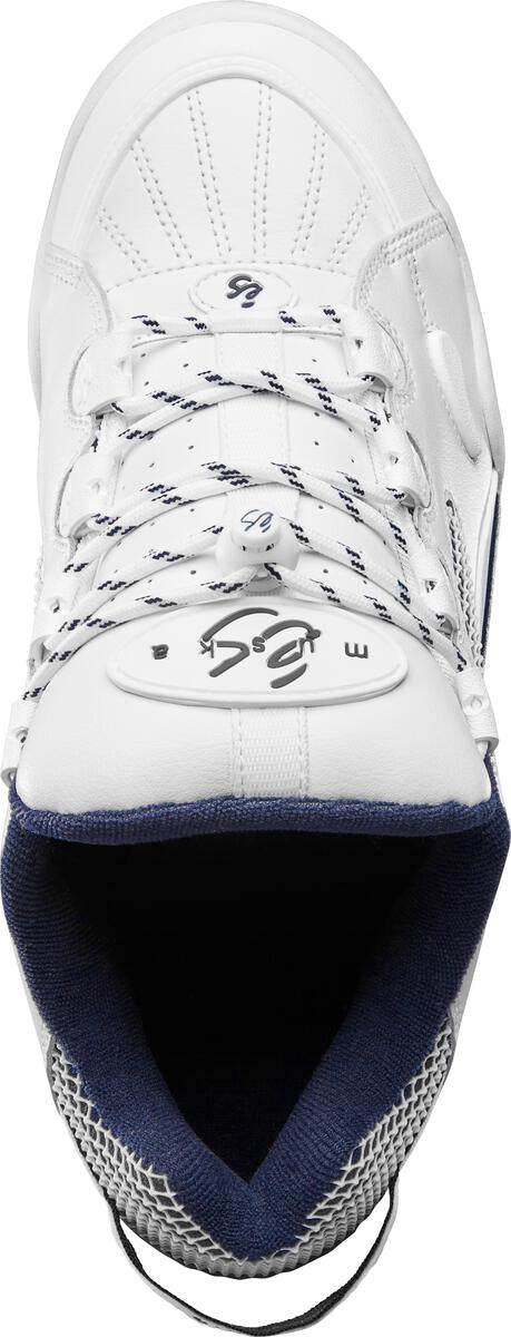 éS THE MUSKA White / Navy Skate Shoes - One Revolver Surfboards