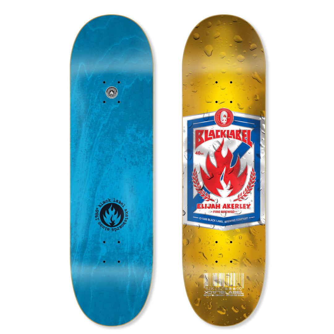 BLACK LABEL ELIJAH AKERLEY "40 OUNCE" 8.75 SKATEBOARD DECK
