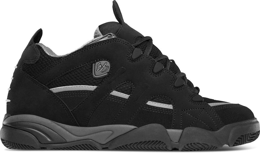 éS SCHEME BLACK / GREY SKATEBOARD SHOES - One Revolver Surfboards