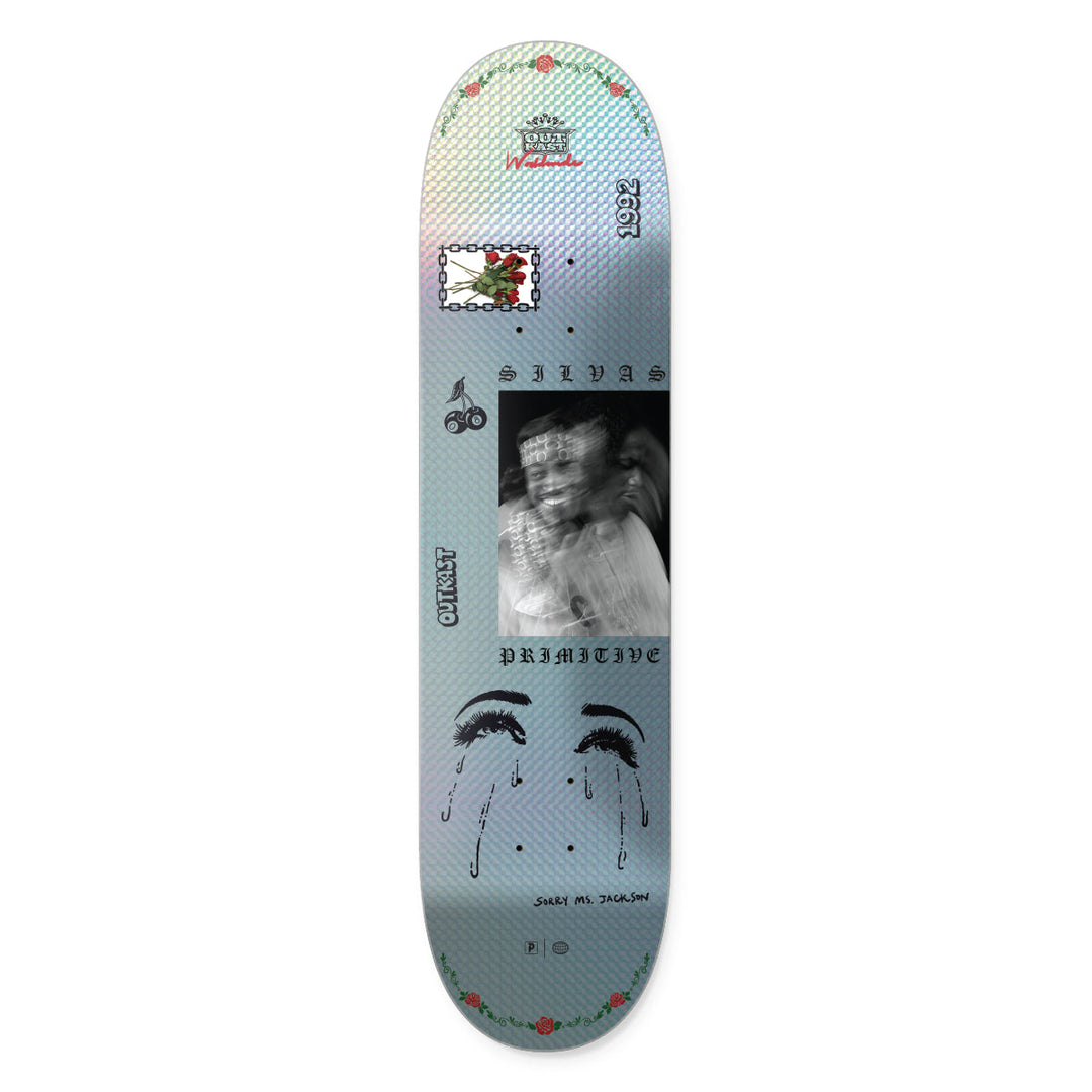 PRIMITIVE x OUTKAST SILVAS "JACKSON" 8.38" SKATEBOARD DECK