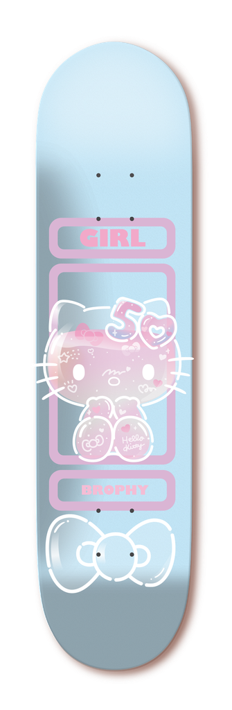 Girl x Hello Kitty 50th Brophy 8.6" Skateboard Deck
