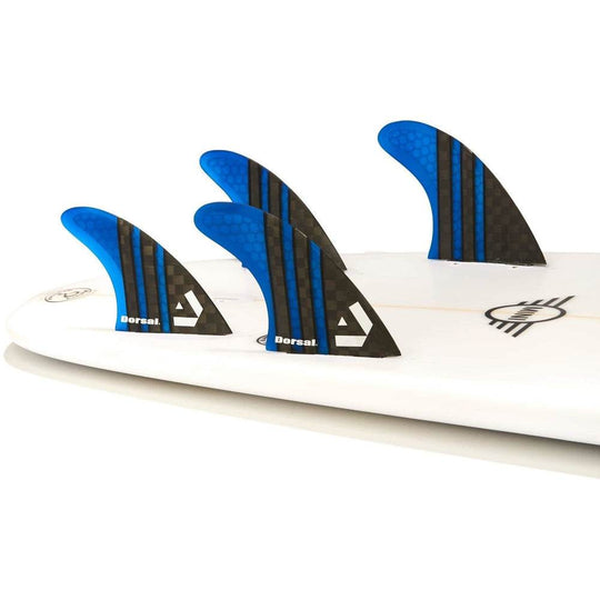DORSAL Surfboard Fins Quad 4 Set FCS Compatible - One Revolver Surfboards