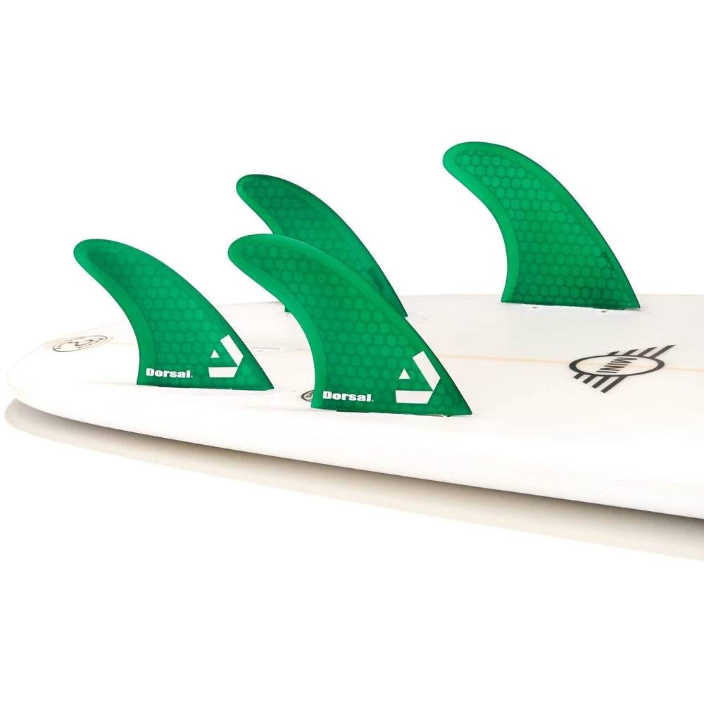 DORSAL Surfboard Fins Quad 4 Set FCS Compatible - One Revolver Surfboards