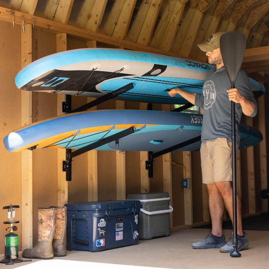 Kona SUP & Surfboard Storage | Indoor Adjustable Rack | 2 Level - One Revolver Surfboards