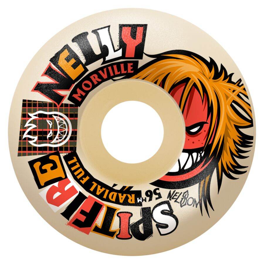 Spitfire F4 Nelly Morville Rough Cut 56mm 99a Skateboard Wheels - One Revolver Surfboards