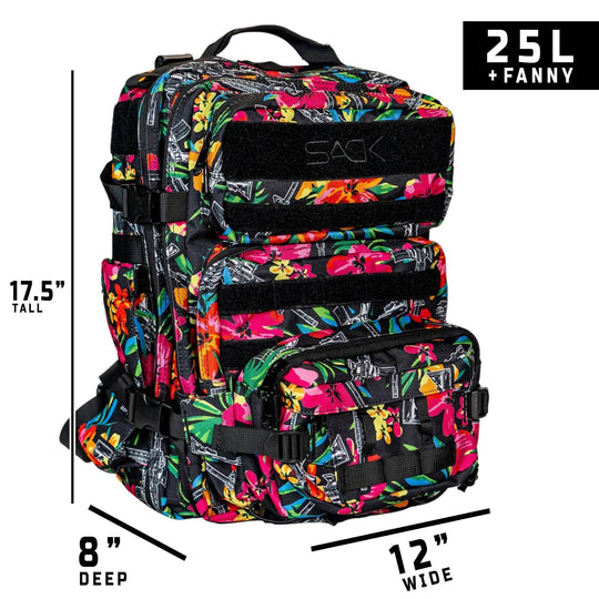 25L Sack™ Original All-Day Molle Backpack with Pouch - One Revolver Surfboards