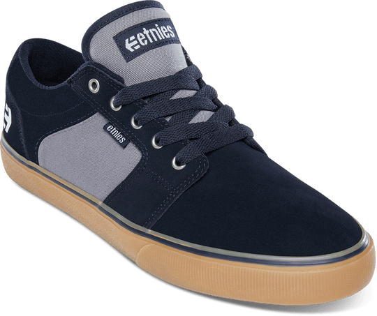 Etnies Barge LS Navy/Grey/Gum Skateboard Shoes - One Revolver Surfboards