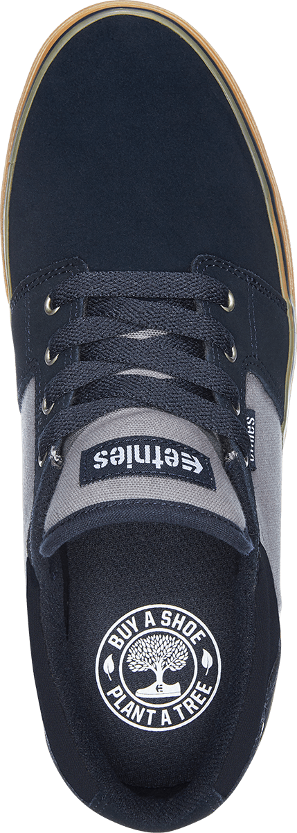 Etnies Barge LS Navy/Grey/Gum Skateboard Shoes - One Revolver Surfboards