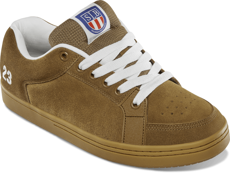ETNIES SAL 23 TAN / GUM SKATEBOARD SHOES - One Revolver Surfboards