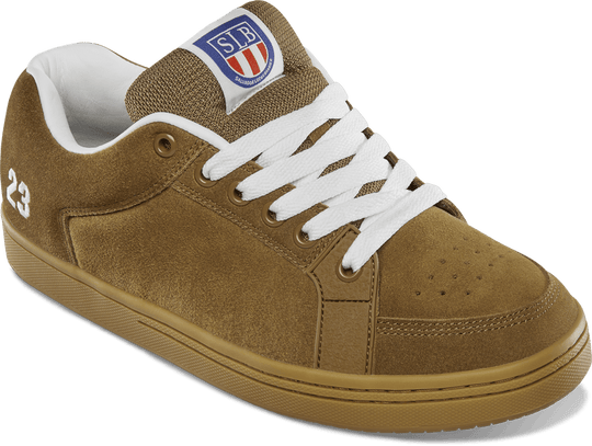 ETNIES SAL 23 TAN / GUM SKATEBOARD SHOES - One Revolver Surfboards