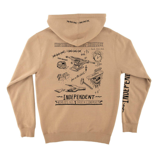Independent Bratrud Notebook Zip-Up Hooded Sweatshirt - One Revolver Surfboards