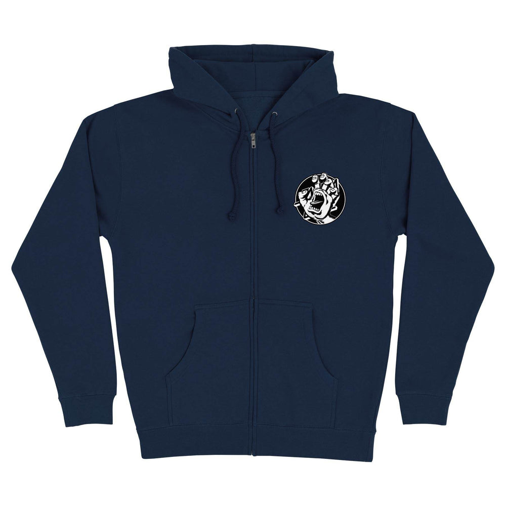 Santa Cruz Hand Dot Zip-Up Hooded Sweatshirt - One Revolver Surfboards