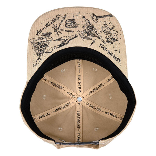 Independent Bratrud Notebook Snapback Hat - One Revolver Surfboards