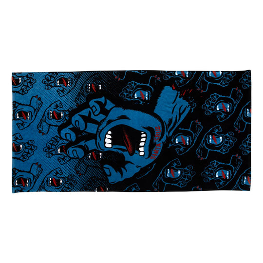 Santa Cruz Screaming Hand 32 1/2" X 64" Beach Towel