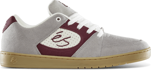 eS Accel Slim Grey/Burgundy Skate Shoes - One Revolver Surfboards