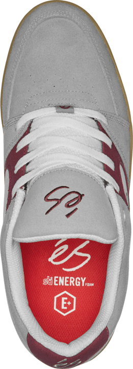 eS Accel Slim Grey/Burgundy Skate Shoes - One Revolver Surfboards