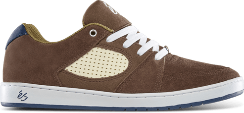 eS Accel Slim Brown/Tan/Blue Skate Shoes - One Revolver Surfboards