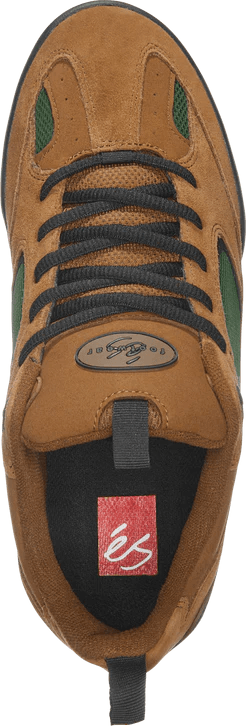 eS QUATTRO (Brown/Green) Skate Shoes - One Revolver Surfboards