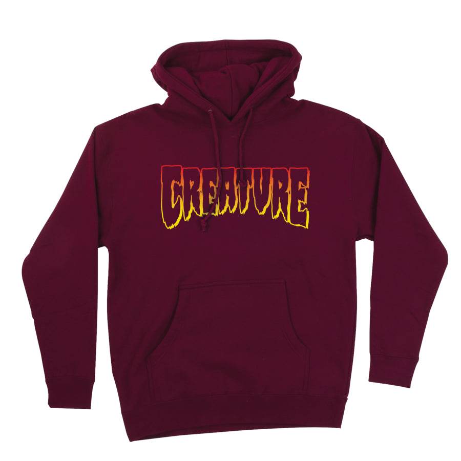 Creature Logo Outline Pullover Heavyweight Hooded Sweatshirt - One Revolver Surfboards