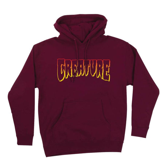 Creature Logo Outline Pullover Heavyweight Hooded Sweatshirt - One Revolver Surfboards