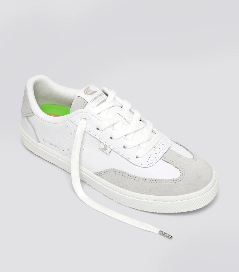 TOCA Pebbled Leather White Suede Smoke White
