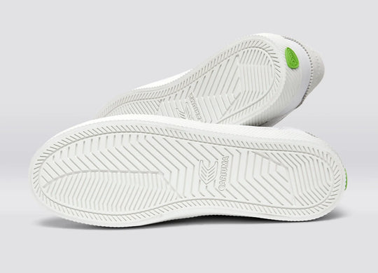 TOCA Pebbled Leather White Suede Smoke White