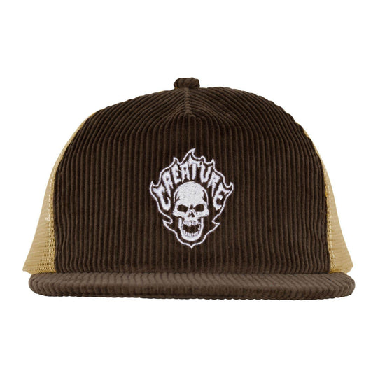 Creature Bonehead Flame Mesh Mid Profile Trucker Hat - One Revolver Surfboards