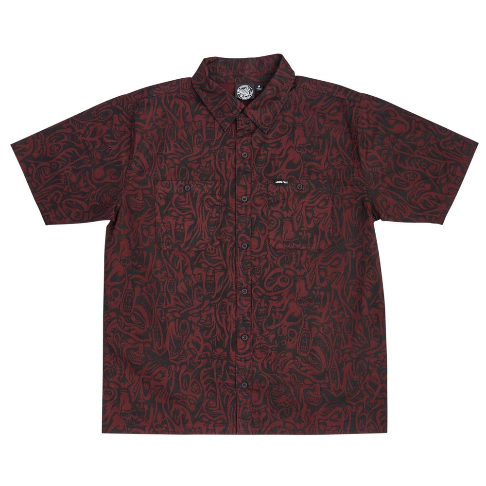 SANTA CRUZ TOM KNOX FACES BUTTON-UP WORK SHIRT - One Revolver Surfboards