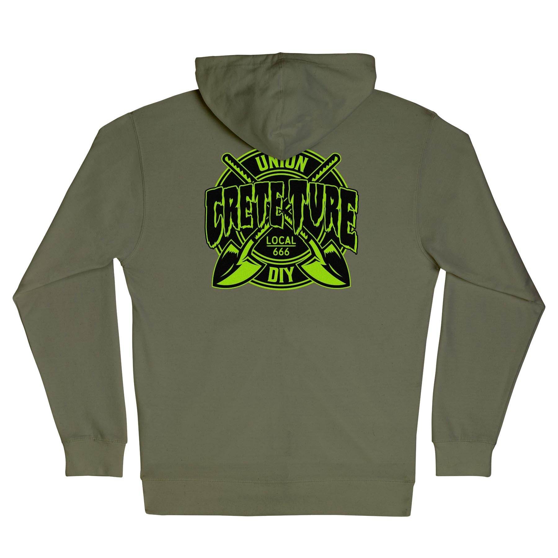 Creature Crete-Ture DIY Zip Heavyweight Hooded Sweatshirt - One Revolver Surfboards
