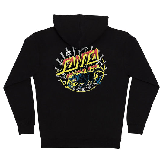 Santa Cruz Kendall Wolf Dot Zip Up Heavyweight Hooded Sweatshirt - One Revolver Surfboards