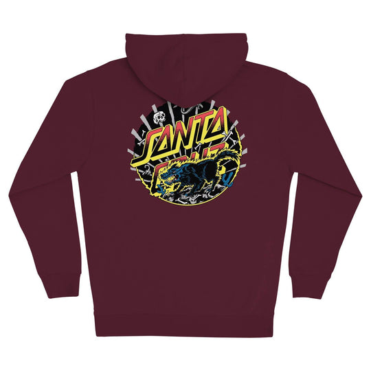 Santa Cruz Kendall Wolf Dot Zip Up Heavyweight Hooded Sweatshirt - One Revolver Surfboards