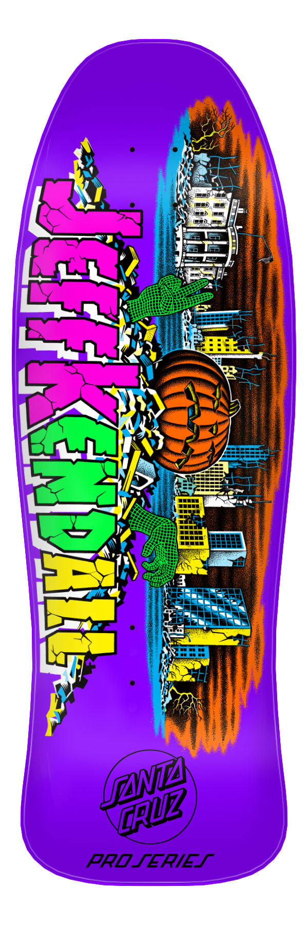 Santa Cruz Jeff Kendall Pumpkin Purple 10" Skateboard Deck