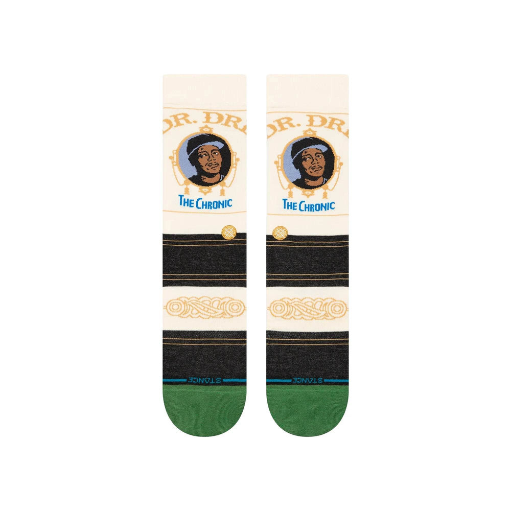Stance X Dr. Dre's The Chronic Light Cushion Socks - Black - One Revolver Surfboards