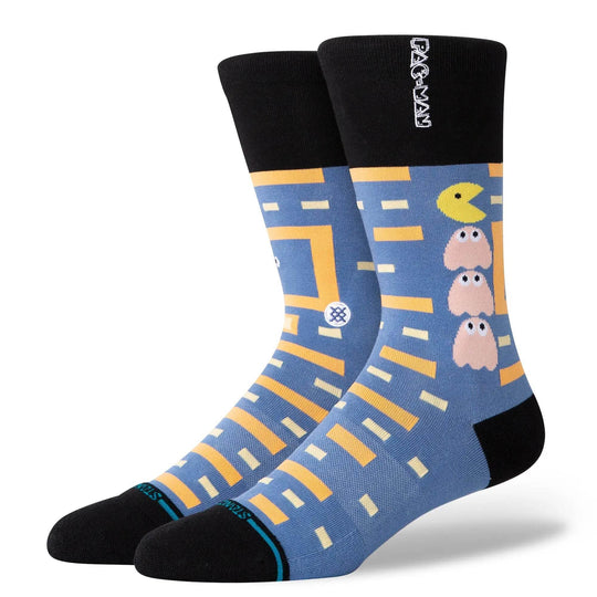 Stance X Pac Man Crew Socks - Power Pellet - Blue - One Revolver Surfboards