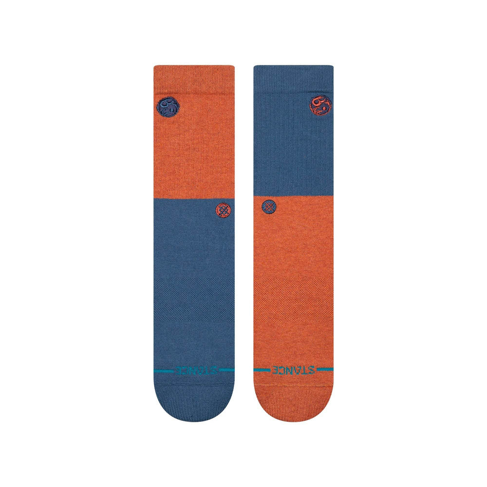 Stance Cotton Crew Socks - Opposites - Burnt Orange - One Revolver Surfboards