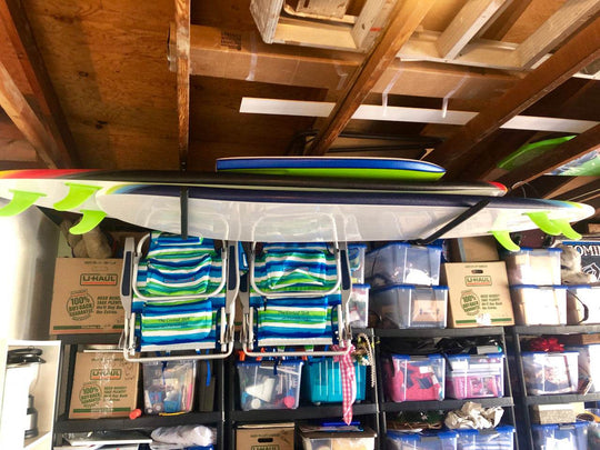 Hi-Port 1 | Surfboard Storage Ceiling Rack | Holds 50 lbs - One Revolver Surfboards
