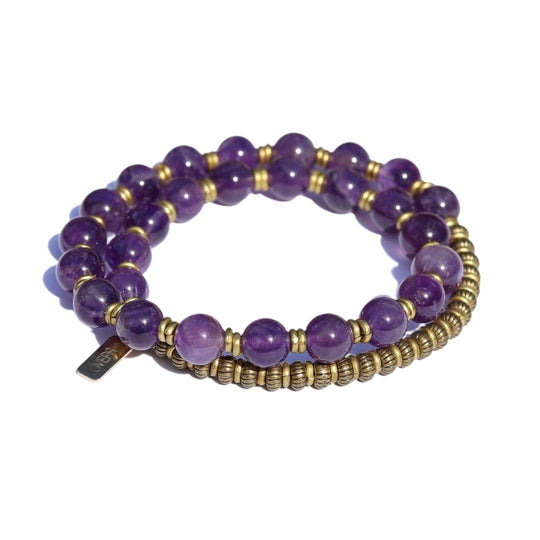Amethyst Wrist Mala Bracelet - One Revolver Surfboards
