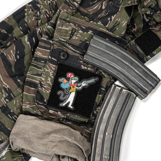 Cat with a Gat Pvc Patch - One Revolver Surfboards