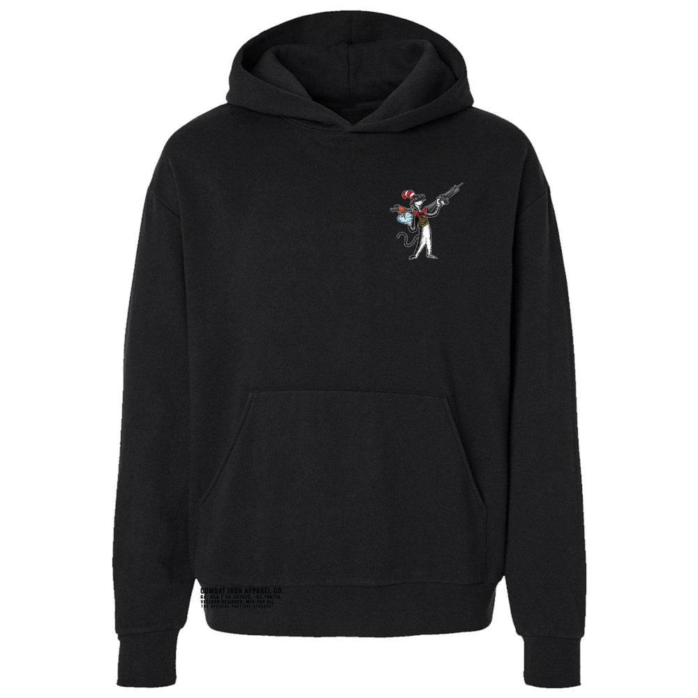 Cat with a Gat Men's Hoodie - One Revolver Surfboards