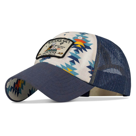 Cheaters Get Heaters Cowboy Patch Ripstop Mesh Snapback Hat - One Revolver Surfboards