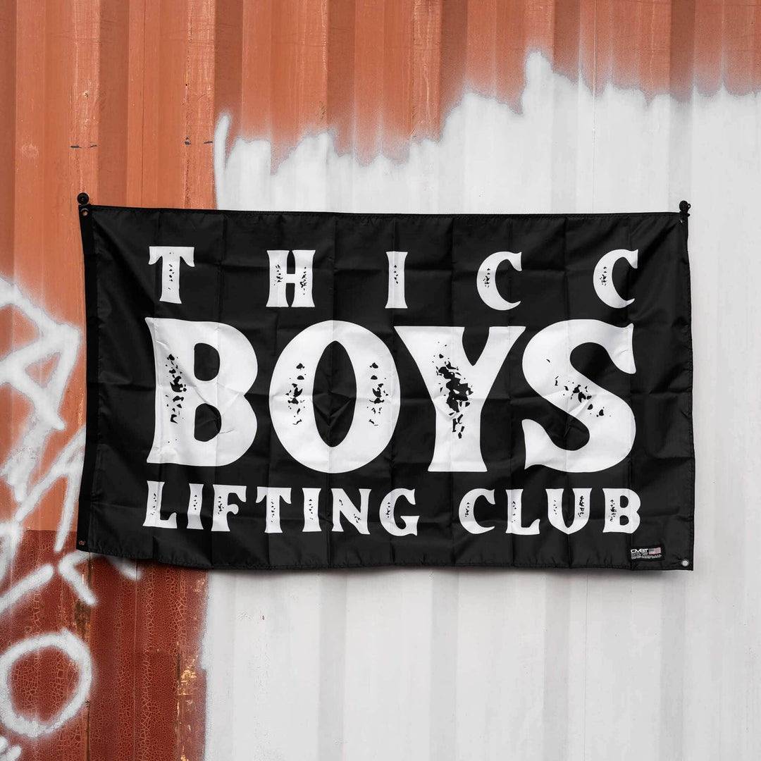 Thicc Boys Lifting Club 3' x 5' Wall Flag - One Revolver Surfboards