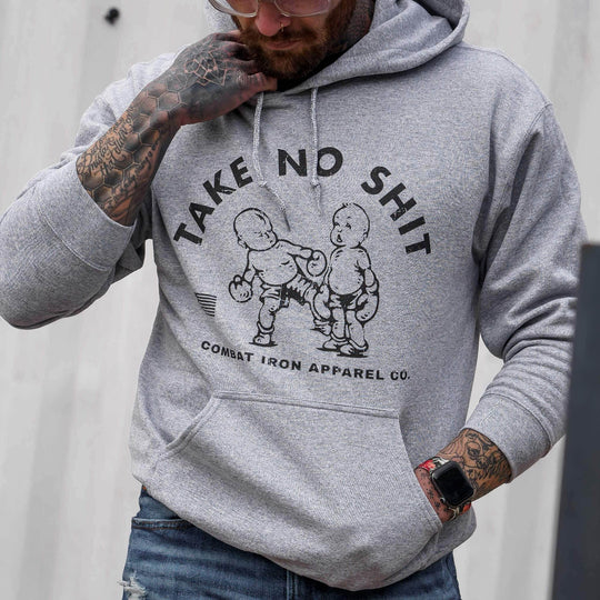 Take No Shit Men's Fleece Lined Hoodie - One Revolver Surfboards