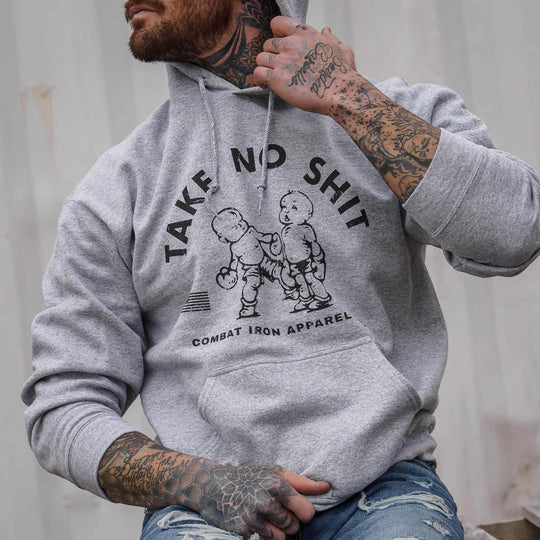 Take No Shit Men's Fleece Lined Hoodie - One Revolver Surfboards