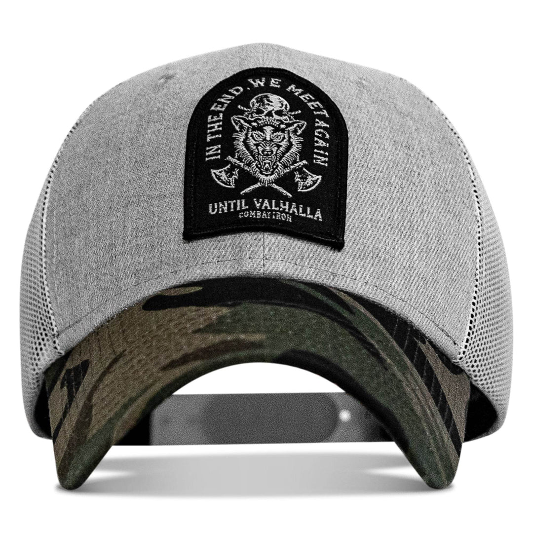 In The End, We Meet Again - Until Valhalla Patch Snapback Hat - One Revolver Surfboards