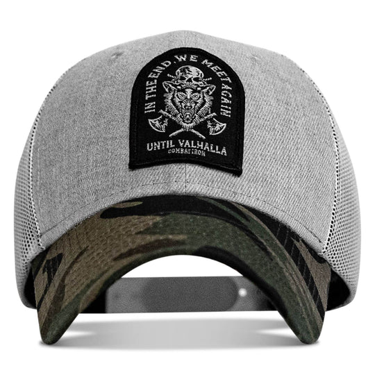 In The End, We Meet Again - Until Valhalla Patch Snapback Hat - One Revolver Surfboards