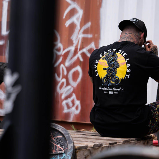 Live Fast. Die Last. Men's T-Shirt - One Revolver Surfboards