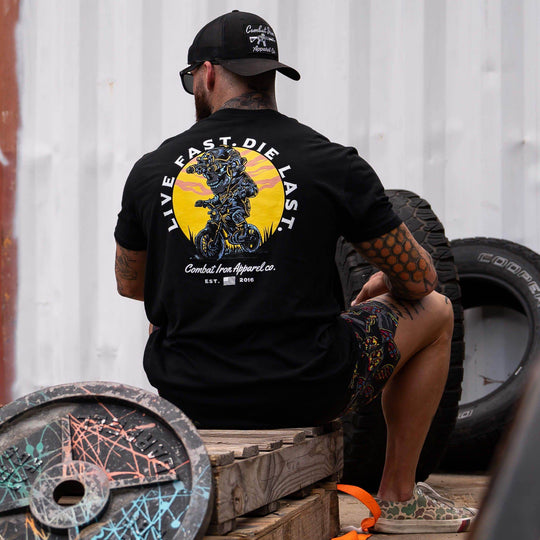 Live Fast. Die Last. Men's T-Shirt - One Revolver Surfboards