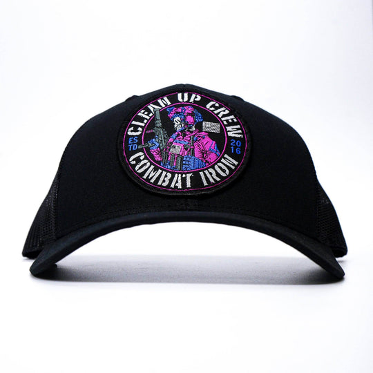 Clean Up Crew Miami Patch Mid-Profile Mesh Snapback Hat - One Revolver Surfboards
