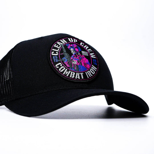 Clean Up Crew Miami Patch Mid-Profile Mesh Snapback Hat - One Revolver Surfboards