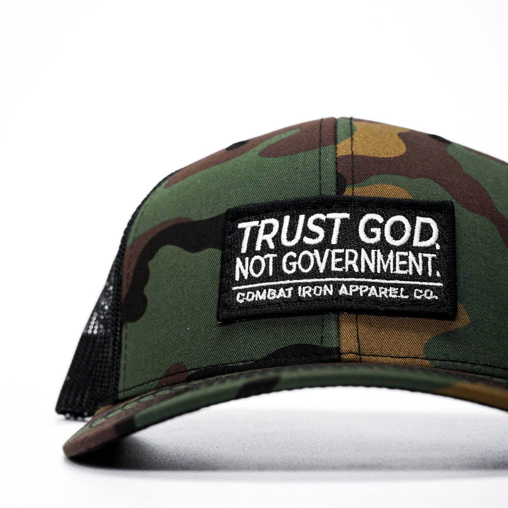 Trust God. Not Government. Mid-Profile Mesh Snapback - One Revolver Surfboards